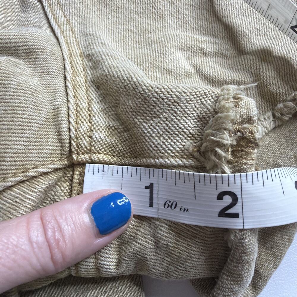 Rollas Dusters Harvest High Rise Slim Shorts Womens Size 27 Tan Brown Sand EUC - Picture 10 of 14
